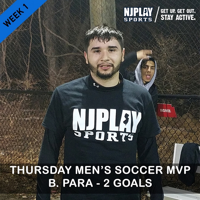 Men's Soccer League Week 1 MVPs