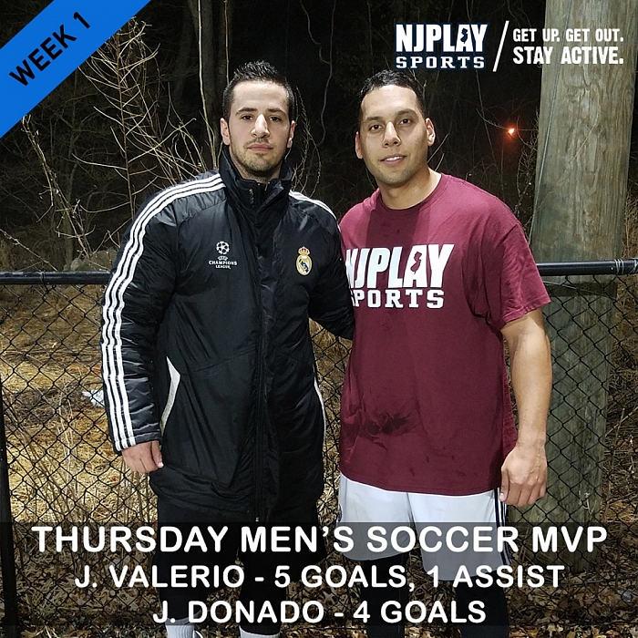 Men's Soccer League Week 1 MVPs