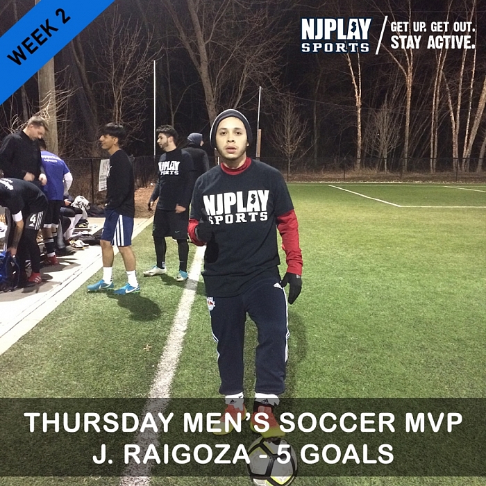 Men's Soccer League Week 2 MVPs