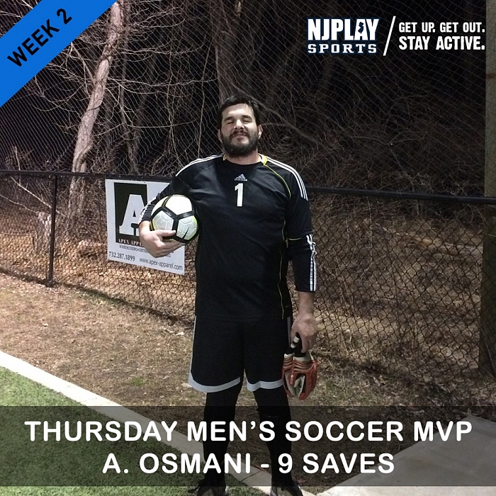 Men's Soccer League Week 2 MVPs
