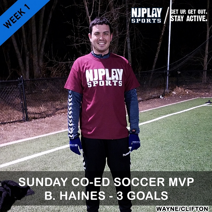 Coed Soccer League Week 1 MVPs