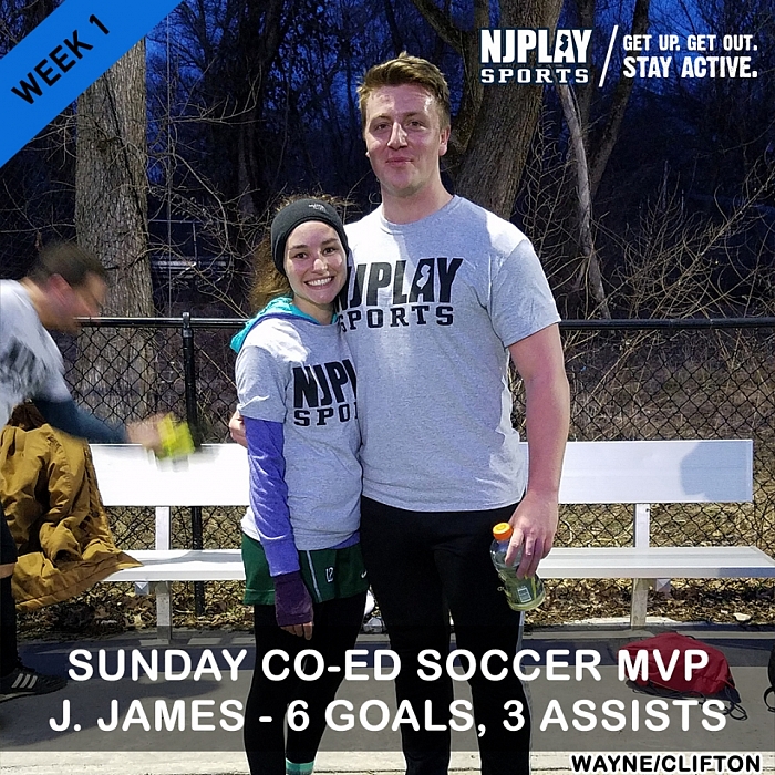 Coed Soccer League Week 1 MVPs
