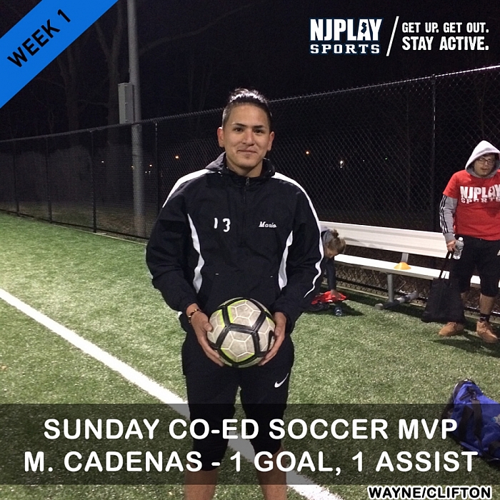 Coed Soccer League Week 1 MVPs