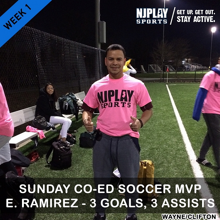 Coed Soccer League Week 1 MVPs