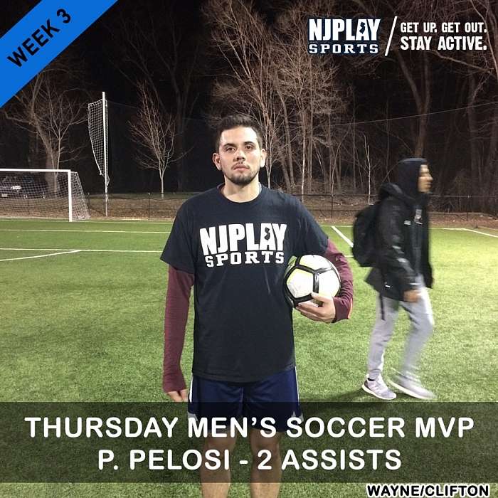 Men's Soccer League Week 3 MVPs