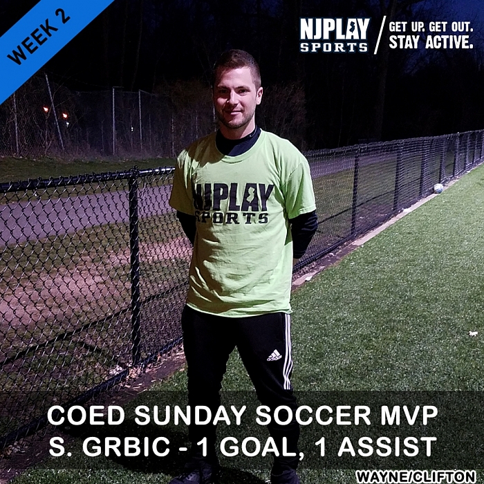 Coed Soccer League Week 2 MVPs