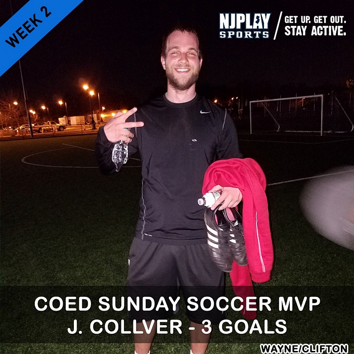 Coed Soccer League Week 2 MVPs