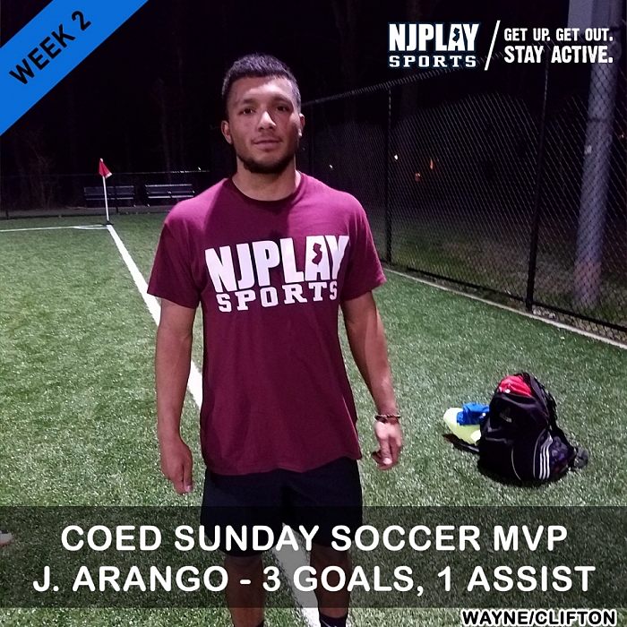 Coed Soccer League Week 2 MVPs