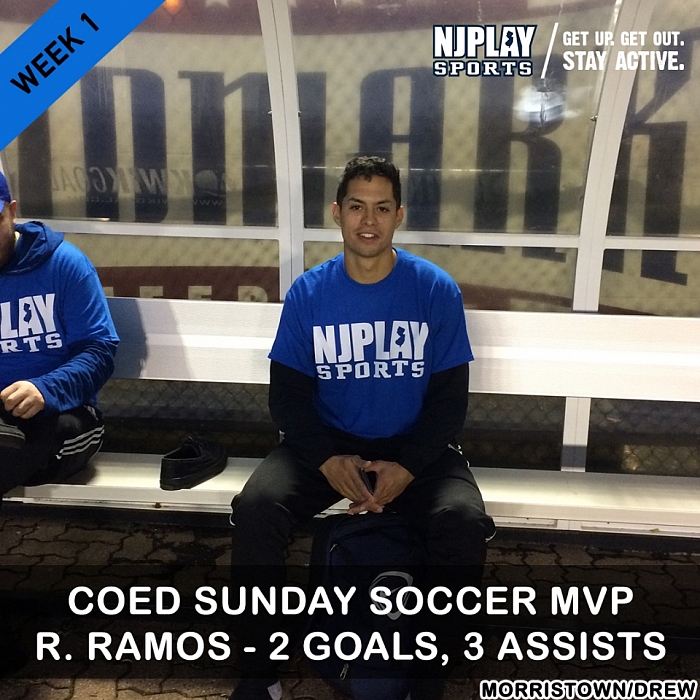 Coed Soccer League SUN Week 1 MVPs
