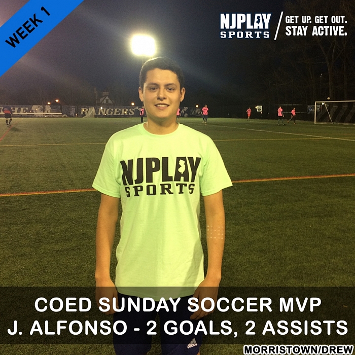 Coed Soccer League SUN Week 1 MVPs