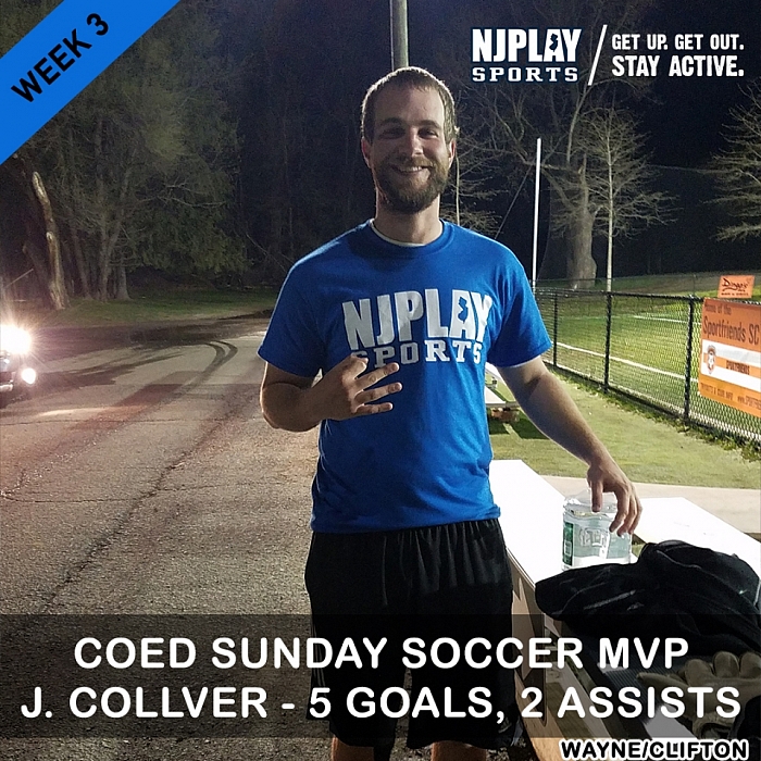 Coed Soccer League SUN Week 3 MVPs