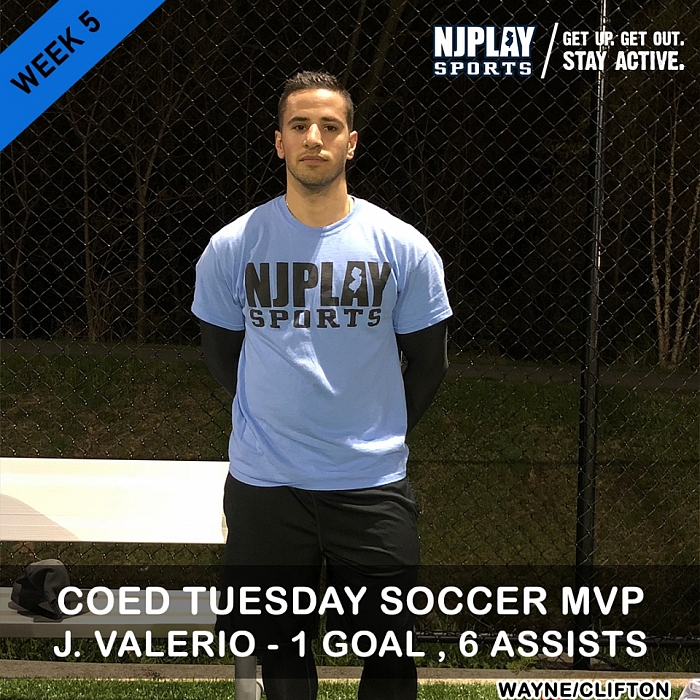 Coed Soccer League TUE Week 5 MVPs