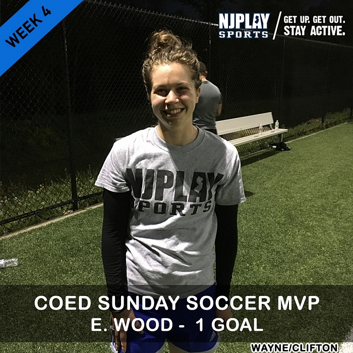 Coed Soccer League SUN Week 4 MVPs