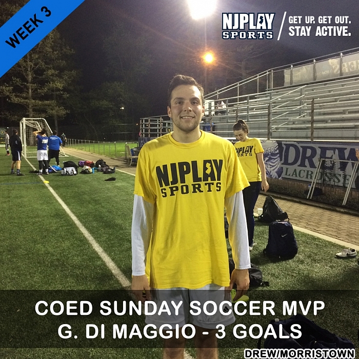Coed Soccer League SUN Week 3 MVPs