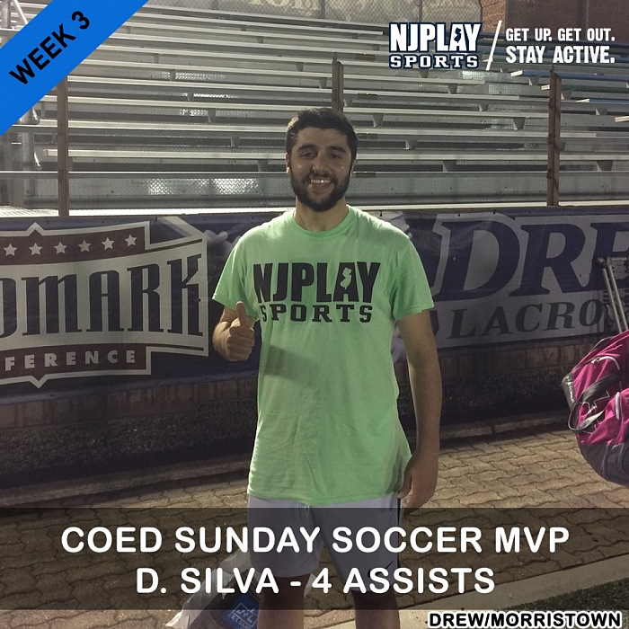Coed Soccer League SUN Week 3 MVPs