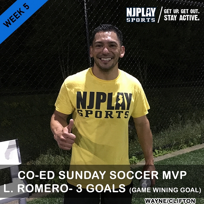 Coed Soccer League SUN Week 5 MVPs
