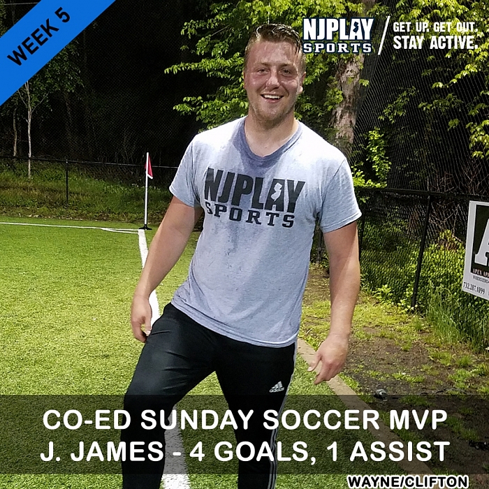 Coed Soccer League SUN Week 5 MVPs