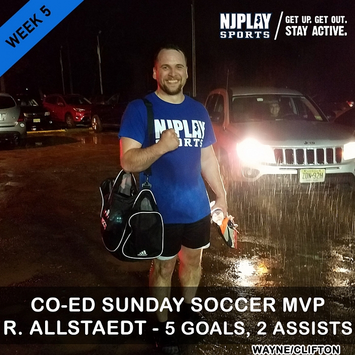 Coed Soccer League SUN Week 5 MVPs