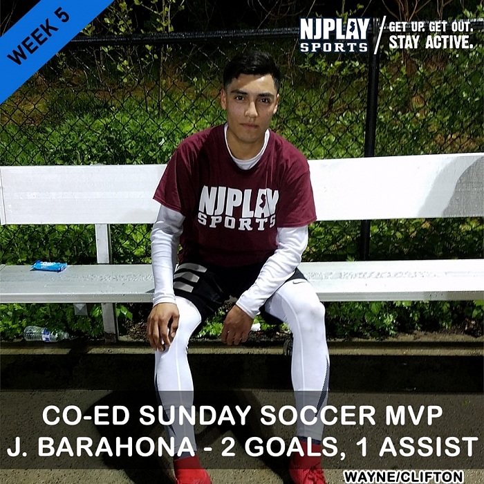 Coed Soccer League SUN Week 5 MVPs