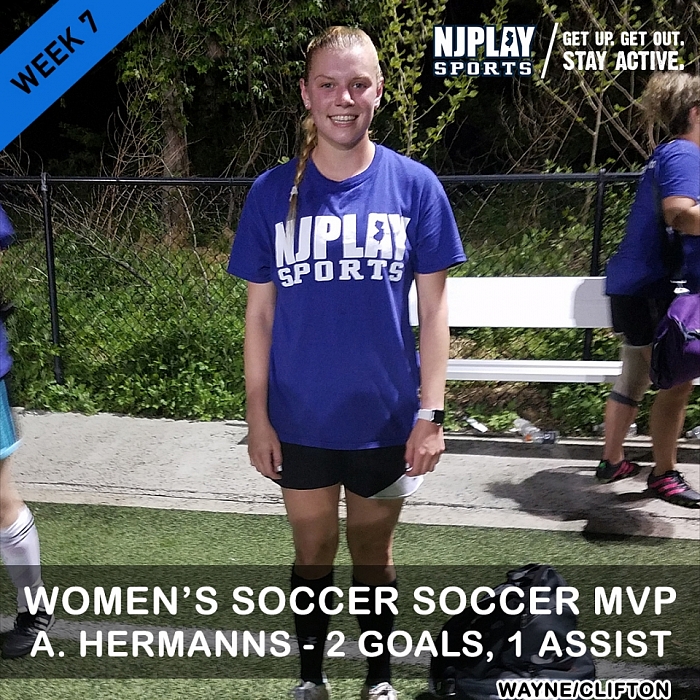 Women's Soccer League Week 7 MVPs