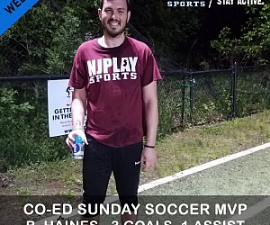 Coed Soccer League SUN Week 6 MVPs