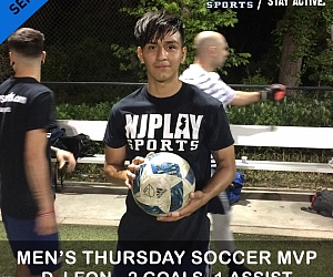 Men's Soccer League Playoffs MVPs