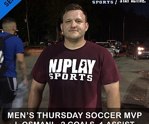 Men's Soccer League Playoffs MVPs