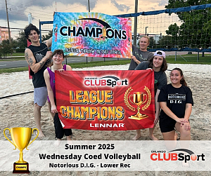 Notorious D.I.G. (r) - CHAMPS Team Photo