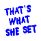 That's what she set Team Logo