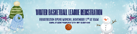 Basketball Winter Registration 2026