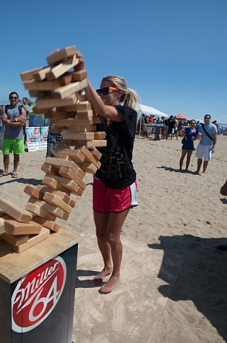 Big Dig 2012 - Jenga! and there it goes!