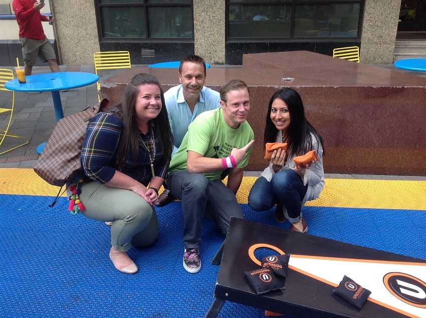 Throwing with my Homies