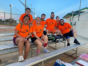 Saved by the Ball Team Photo