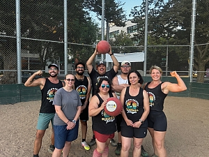 World‘s Okayest Kickball team Team Photo