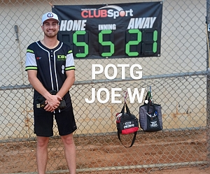 Player Of The Game: Joe W