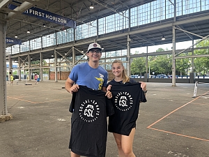 Dynamic Dink Duo Team Photo