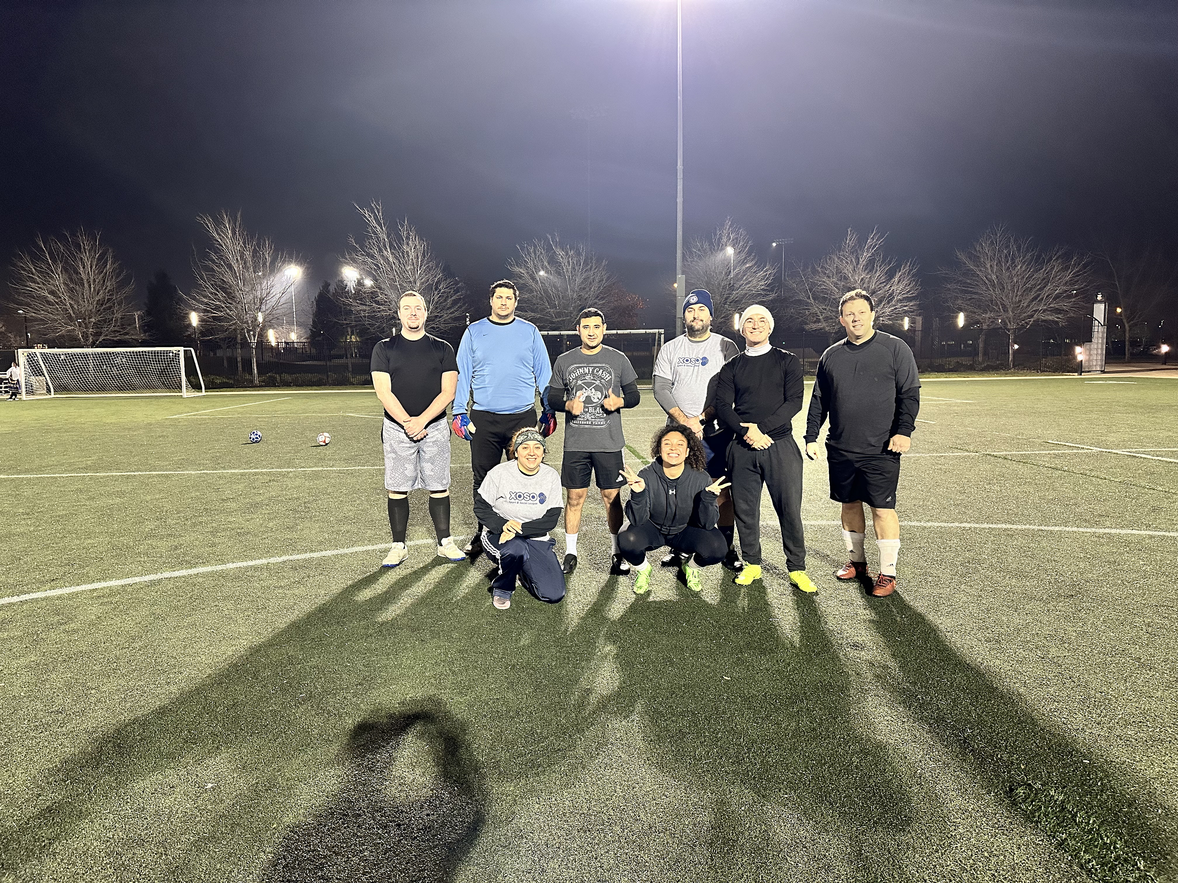 We just kick a ball around 