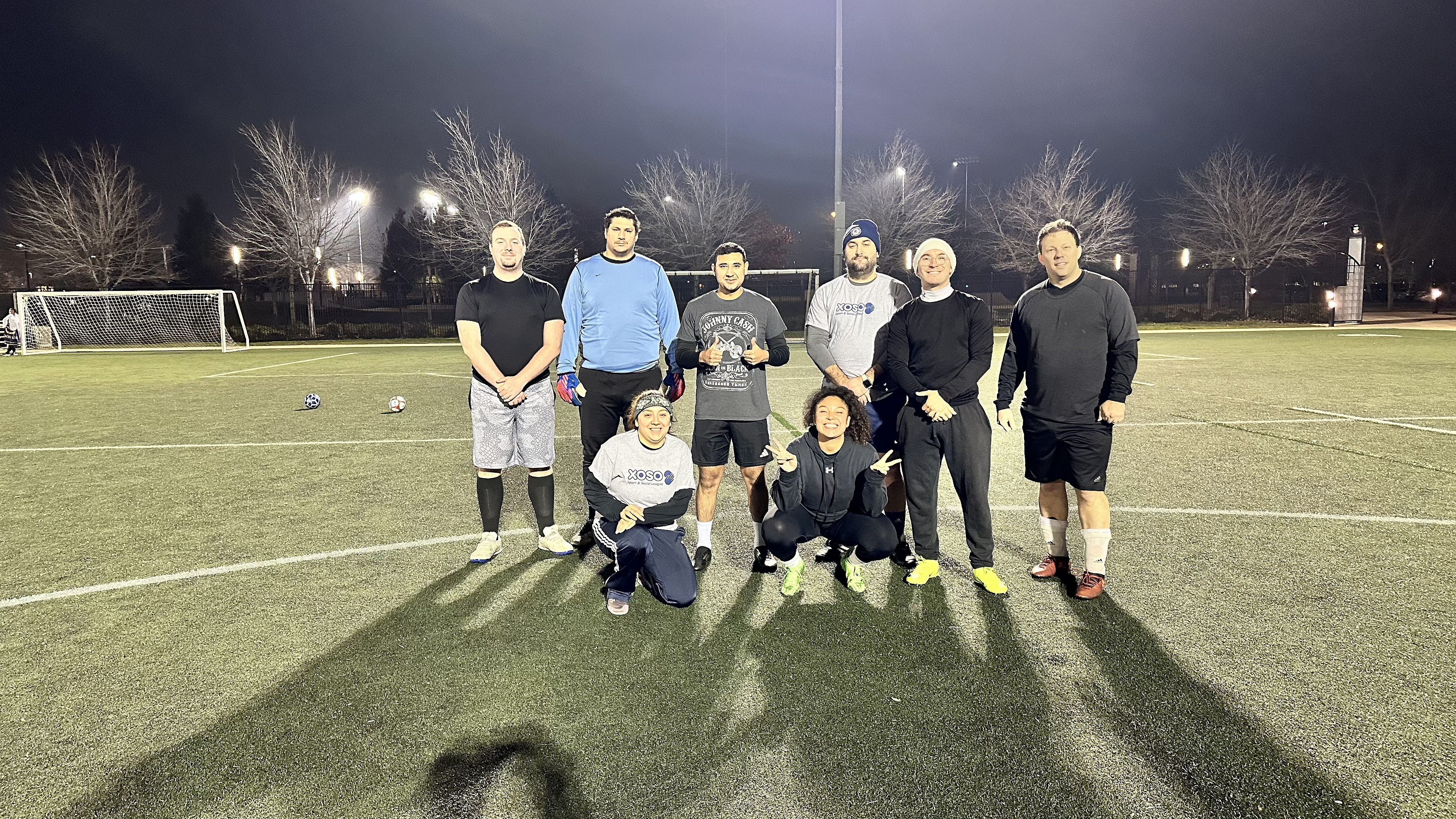 We just kick a ball around 