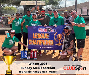 It’s Rainin’ Anne’s Men (m) - CHAMPS Team Photo