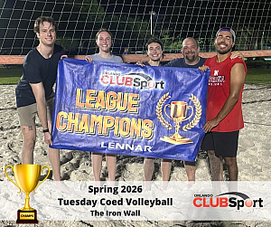 The Iron Wall - CHAMPS Team Photo