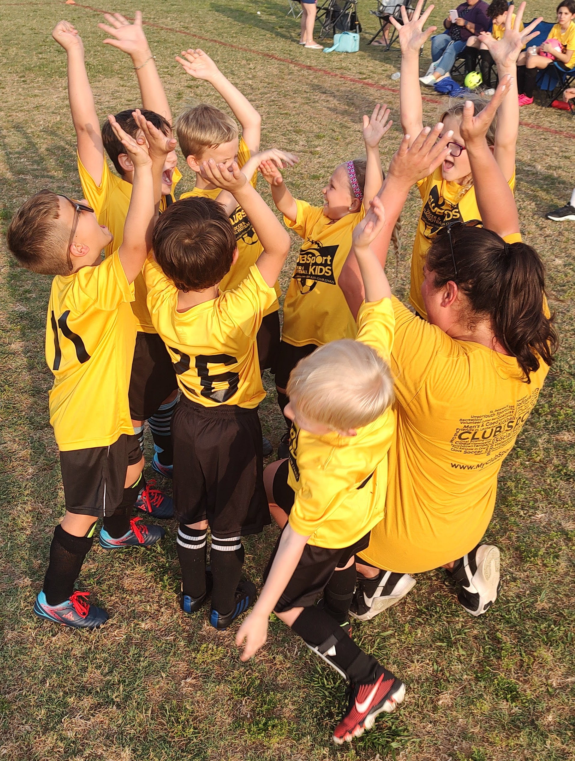 Female Coach Huddle