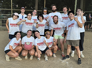 Pegger? I hardly know her! Team Photo