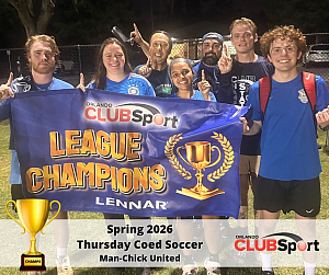 Man-Chick United - CHAMPS Team Photo