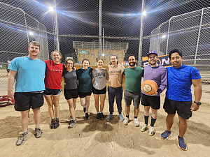 Here to Have Fun FC Plays Kickball Team Photo