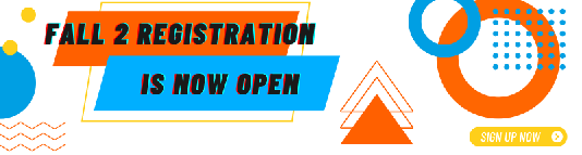 Fall 2 Registration open