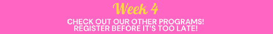 X26 Program Week 4