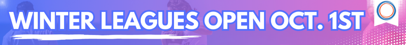 Winter Adult Social Sport Leagues Open October 1st