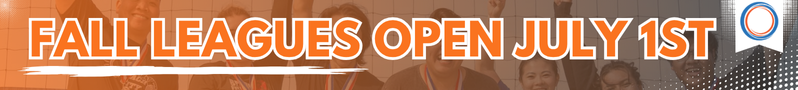 Fall Adult Social Sport Leagues Open July 1st